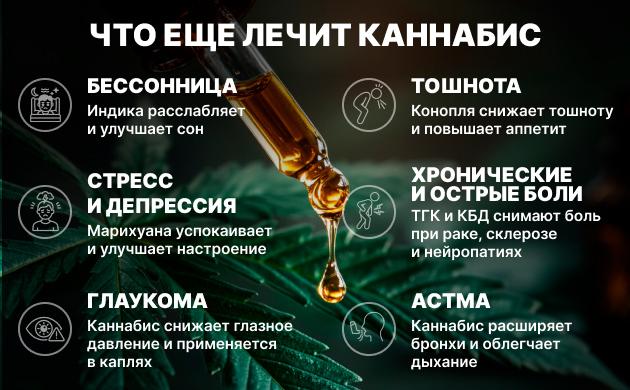Что еще лечит каннабис